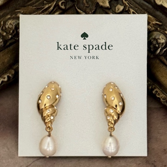 KATE SPADE • Under The Sea Tulip Freshwater Pearl Earrings - Picture 6 of 6